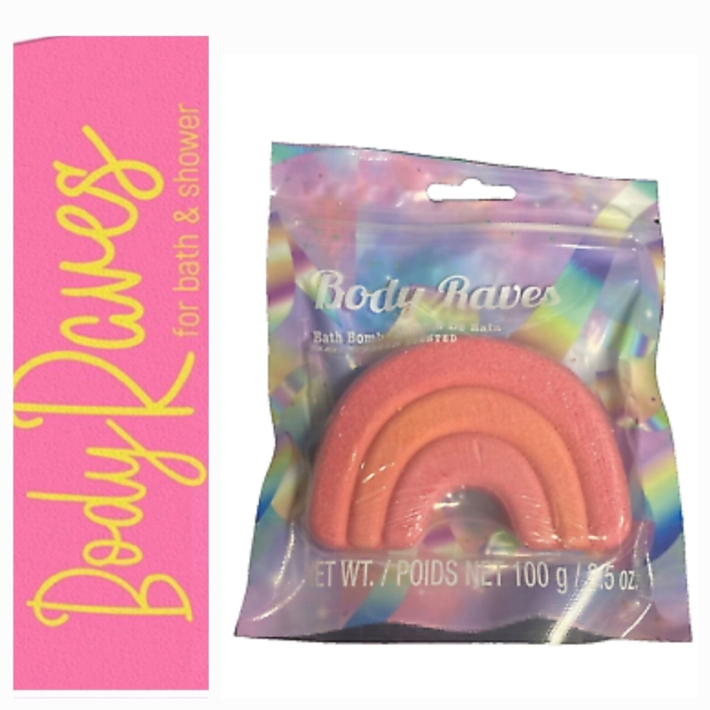2/$6 Body Raves Rainbow Bath Bomb